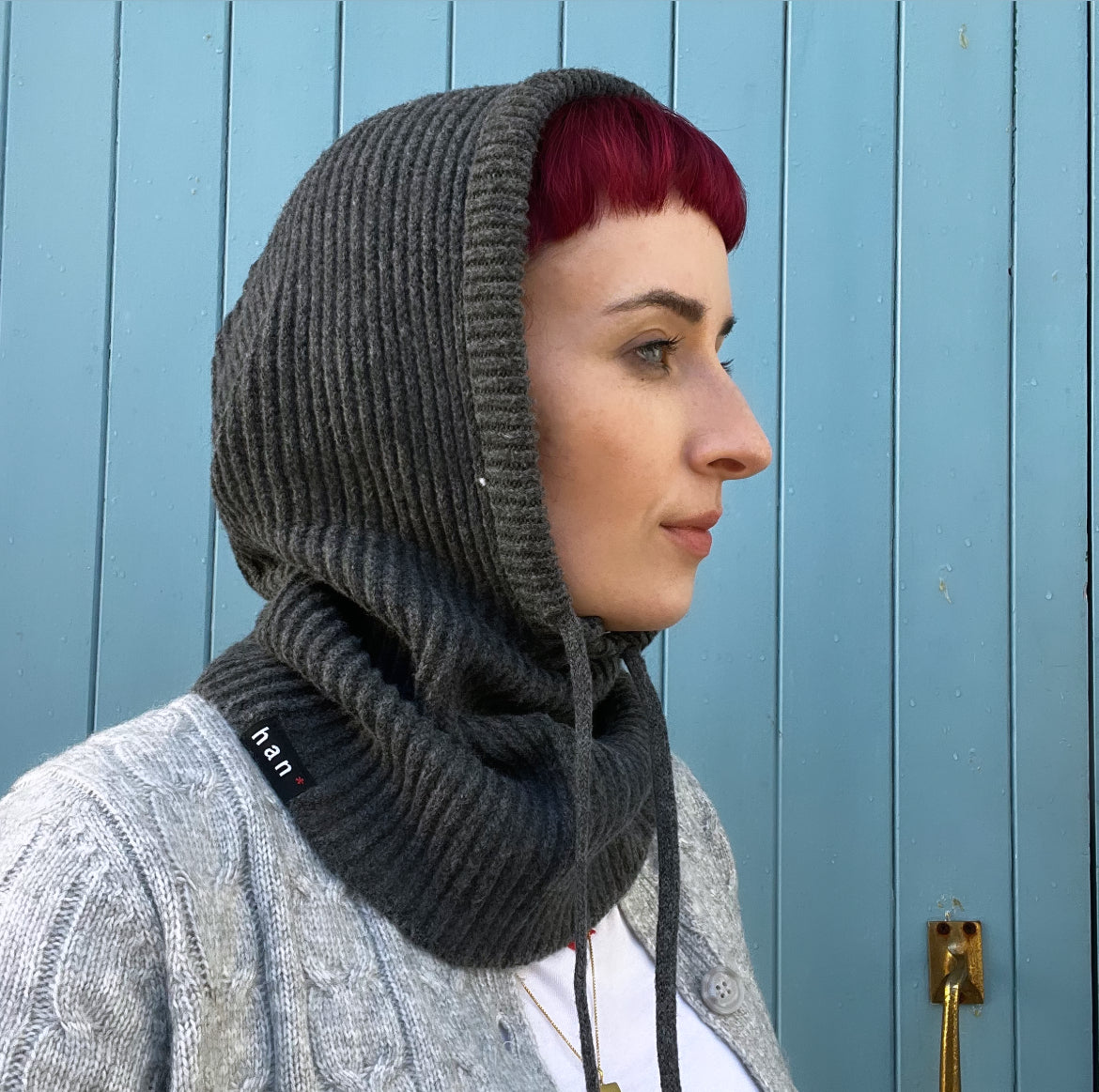 Charcoal Knitted Snood