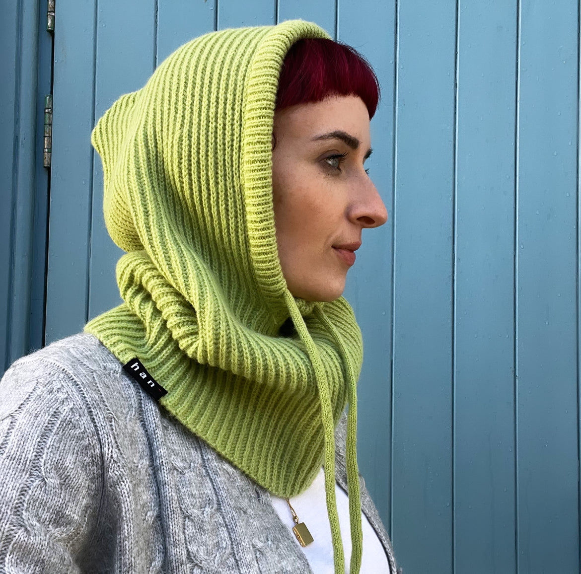 Lime Knitted Snood