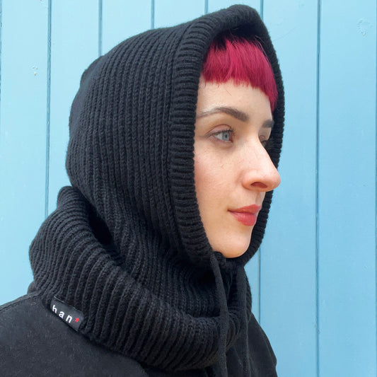 Black Knitted Snood